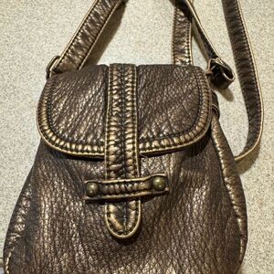 Joy Susan Shimmering Bronze Crossbody Bag